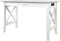 AFI Lexi Desk with Drawer and Charging Station in White