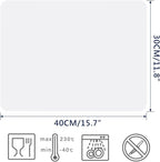 Gartful 2 Pack Silicone Crafting Mats, 15.7" x 11.8" Silicone Mat For Crafts, Large Heat Resistant Sheet For Jewelry Casting, Epoxy Resin, Wax Seal, Drawing, Countertop Protector, Placemat,Translucent