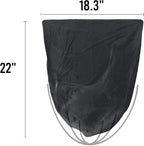 2-4 Gallon Trash Bags, 400 Count Black Garbage bags, Small Trash Can Bin Liners for Bathroom, Office, Industrial, Commercial, Janitorial, Municipal, Recycling
