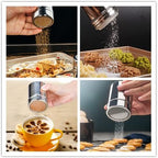 36 Coffee Decorating Stencils + 2 Stainless Steel Mesh Powder Shaker, Magnoloran Foam Latte Art Stencils Barista Templates for Decorating Oatmeal Cupcake Cake Cappuccino Mousse Hot Chocolate