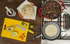 Lodge Round Seasoned Cast Iron Griddle - Round-Shaped, Pre-Seasoned Iron Griddle Pan - Non-Toxic, PFAS-Free Cookware - Compatible with Stovetop, Oven, Grill, or Campfire - 10.5 Inches (Pack of 5)