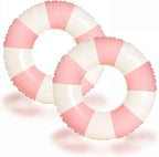 2 PCS Inflatable Pool Floats for Swimming Pool Party Lake Beach Adults - Floaties Pool Tubes Swim Rings Tubes Floaties for Beach Pool Party Decorations