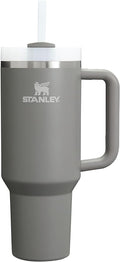 STANLEY Quencher H2.0 Flow State Tumbler, 40 oz, Stone | Handle and Straw | 3-Position Lid | Cup Holder Compatible for Travel | Insulated Stainless Steel Cup | BPA-Free