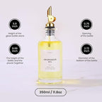 Molimoli - Premium Olive Oil Dispenser Bottles for Kitchen with Pourer - Oil and Vinegar Dispenser Set, Glass Dispenser for Kitchen, Dispenser Bottle of 350ml - Set of 2