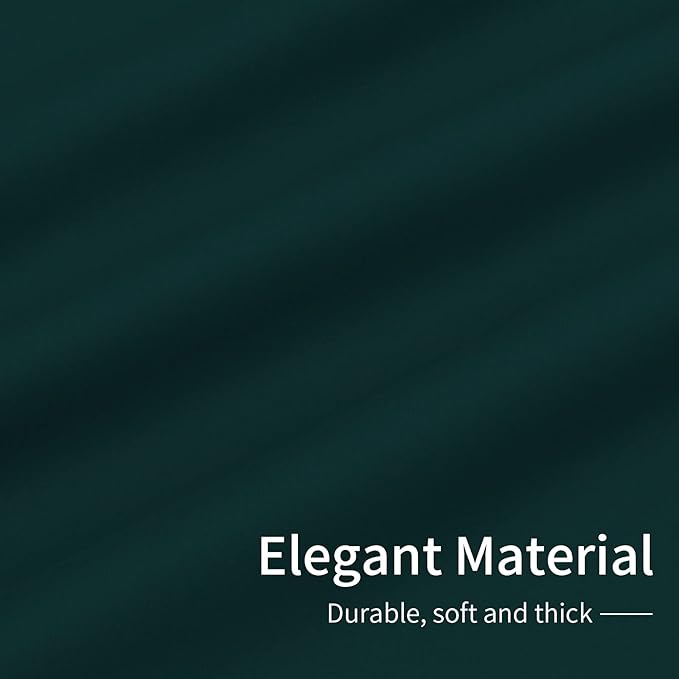 Easy-Going Blackout Curtains for Bedroom, Solid Thermal Insulated Grommet and Noise Reduction Window Drapes, Room Darkening Curtains for Living Room, 2 Panels(42x63 in, Deep Teal)