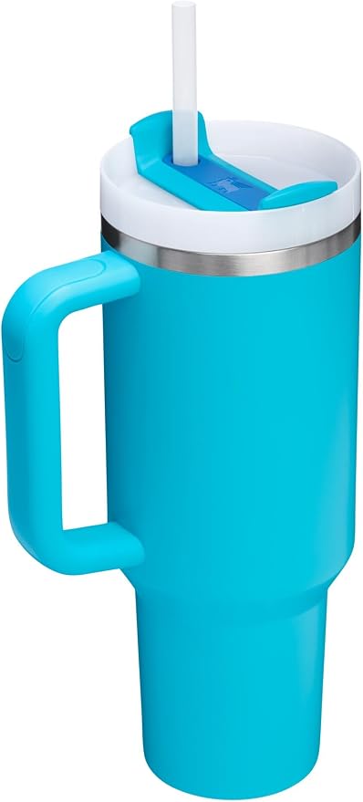 STANLEY Quencher H2.0 Flow State Tumbler, 40 oz, Splash | Handle and Straw | 3-Position Lid | Cup Holder Compatible for Travel | Insulated Stainless Steel Cup | BPA-Free