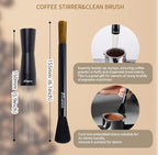 7 Pack Espresso Tamper Station&Coffee Distributor Tamper&Espresso WDT Stirrer&Coffee Tamping&Brush&Coffee Dosing Funnel&Espresso Puck Screen, Espresso Accessories for Bar Home Office (54 mm)