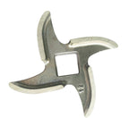 2 Pcs #12 Meat Grinder Blade Stainless Steel Knife Cutter Replacement for Grinders, Please check the size and shape