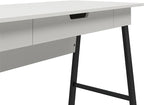 Ameriwood Home Oxford Computer Desk with Drawer, White/Black
