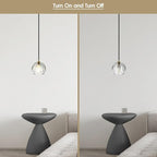 Modern Pendant Light, Brushed Brass Pendant Light Fixture for Kitchen Island, Small Cut Crystal Single Pendant Lighting for Dining Room Bathroom