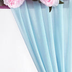 Pack of 12 | Aqua Blue | 10ft Chiffon Table Runner 29x120 Inches Long Romantic Rustic Sheer Gauze Runner for Wedding Bridal Shower Birthday Banquets Engagement Spring Easter Boho Decorations
