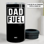 SANDJEST 4-in-1 Tumbler Gifts for Dad from Daughter Son - 12oz Dad Fuel Can Cooler Tumblers Travel Mug Cup - Stainless Steel Insulated Cans Coozie Christmas, Birthday, Father's Day Gift for Daddy