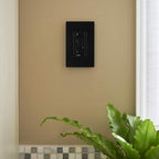 Lutron Caseta Original Smart Dimmer Switch ELV+ (Lutron Hub Required), 250W LED, Single-Pole/3-Way, Neutral Required, PD-5NE-BL, Black