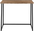 Flash Furniture Walker Small Rustic Natural Home Office Folding Computer Desk - 36"