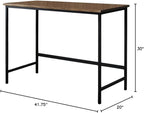 Kings Brand Furniture Contemporary Home & Office Computer Desk Workstation, Black / Gray