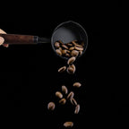 1pcs 1/4 Cup Measuring Cup with Wooden Handle Stainless Steel Measuring Scoop 60ml Measuring Spoon Black 1/4 Measuring Cups for Baking Cooking Wet and Dry Ingredients (60ml)