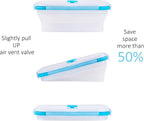 Collapsible Food Storage Containers with Airtight Lid & Vent, 27oz, Kitchen Stacking Silicone Collapsible Meal Prep Container Set for Leftover, Microwave Freezer Dishwasher Safe, Translucent, Set of 4