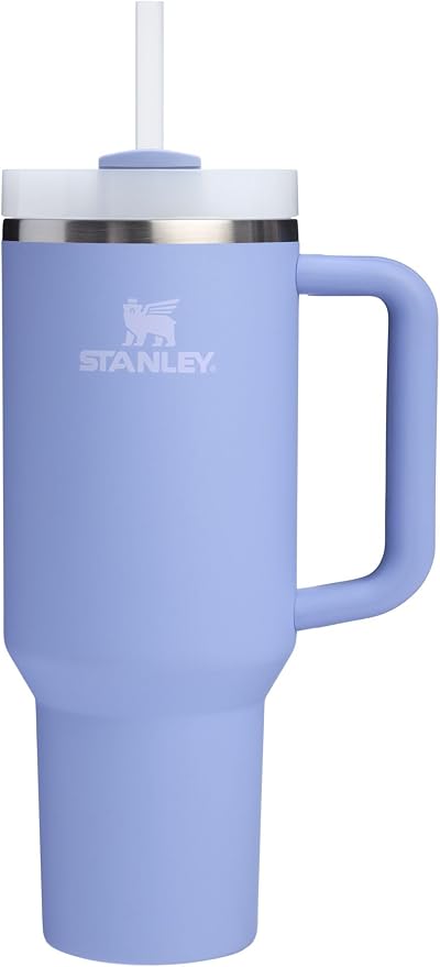 STANLEY Quencher H2.0 Flow State Tumbler, 40 oz, Hydrangea | Handle and Straw | 3-Position Lid | Cup Holder Compatible for Travel | Insulated Stainless Steel Cup | BPA-Free