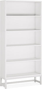 Tribesigns Tall Bookcase and Bookshelf, 70.8” Large Bookcases Organizer with 5-Tier Storage Shelves, Heavy Duty Free-Standing Library Bookshelf Shelving Unit for Living Room, Bedroom, Office (White)