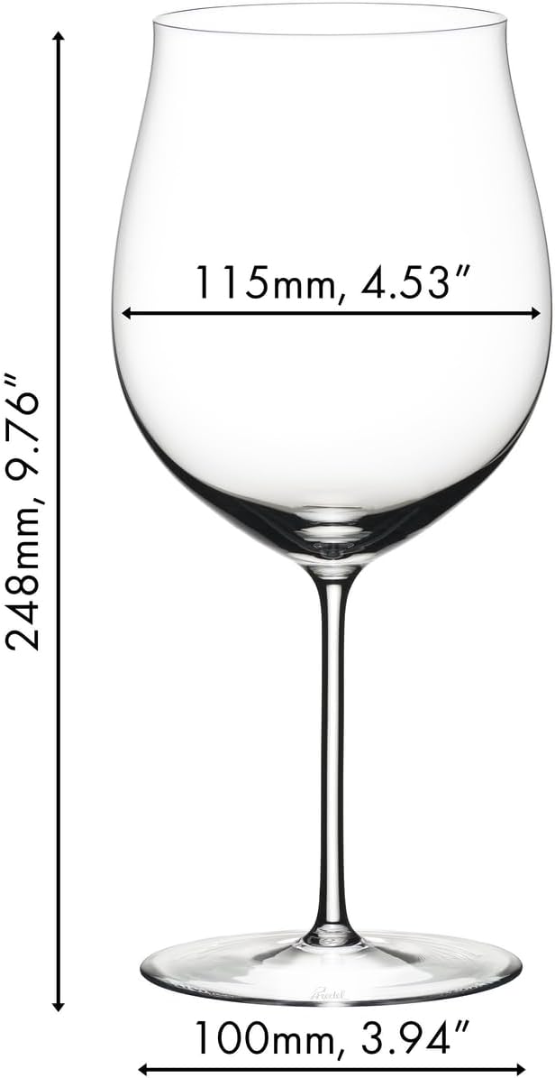Riedel 4400/16 Sommeliers Burgundy Grand Cru Wine Glass, Clear