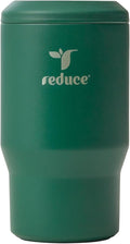 Reduce 4-in-1 Drink Cooler - Versatile Can & Bottle Holder with Vacuum Insulation - Keeps Drinks Cold Up to 4 Hours - Includes Bottle Opener - Fits Cupholders & Dishwasher Safe - 14oz - Big Green