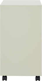 OSP Home Furnishings 2 Drawer Mobile Locking Metal File Cabinet, Tan