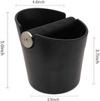 HOMEE Coffee Knock Box, 4.8in Barista Style with Removable Metal Bar | Espresso Grounds Knock Box with Removable Heavy-Duty Metal Knock Bar Shock Absorbent Durable Non-Slip Base Easy to Clean