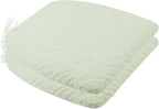 Plush Chair Cushion, Oval Chair Cushion Pad,Ultra Soft Nonslip Seat Pad,Comfortable Chair Cushion Cover,2PCS Memory Foam Chair Seat Cushion for Home Office Kitchen Dining Chairs Mint Green