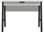 Ameriwood Home Oxford Computer Desk with Drawer, White/Black