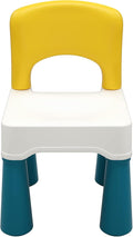 burgkidz Plastic Kids Chair, Durable and Lightweight, 9.3" Height Seat, Indoor or Outdoor Use for Ages 2 and Up (Macaron)
