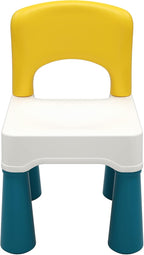 burgkidz Plastic Kids Chair, Durable and Lightweight, 9.3" Height Seat, Indoor or Outdoor Use for Ages 2 and Up (Macaron)