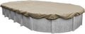 Robelle 12 x 24 ft Premium Tan Winter Oval Pool Cover for Above Ground Pools, 4 ft Overlap (16 x 28 ft Cover Size), Solid 14 x 14 Scrim, 5.2 oz/yd2, 20-Year Warranty, Style: 311224-4