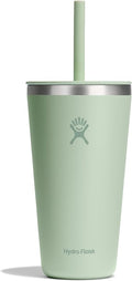 Hydro Flask All Around Tumbler Straw Lid, Insulated Travel Mug, Stainless Steel Coffee Cup 28 Oz Aloe