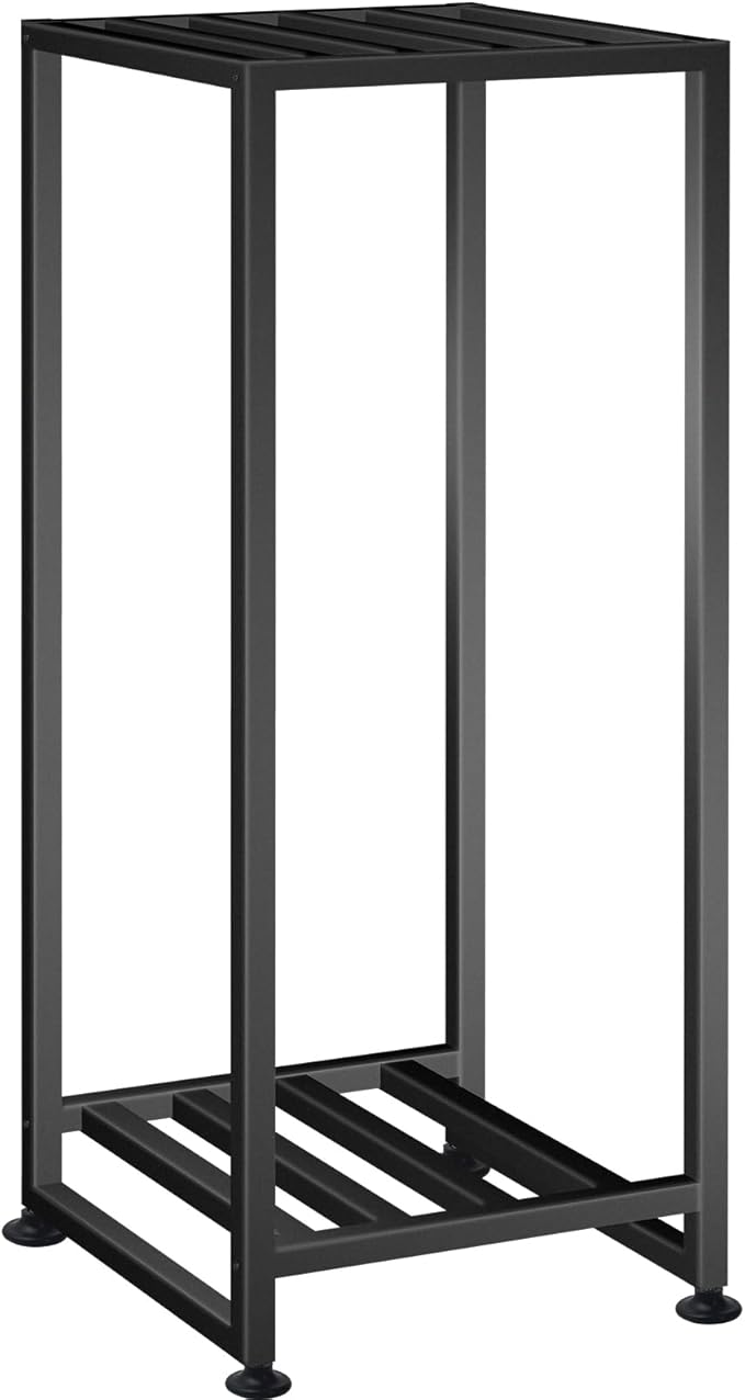 Plant Stand Indoor Outdoor, Wrought Iron Plant Stands 2 Tier Heavy Duty Metal Pedestal Stand Decorative Flower Stand for Patio Garden Deck Living Room