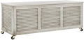 Safavieh PAT7038B Outdoor Collection Elina Grey Wash 47.2" Cushion Deck Box
