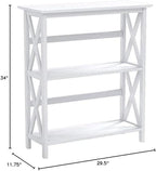 Casual Home 3-Shelf Montego Bookcase, White