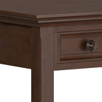 SIMPLIHOME Amherst SOLID WOOD Transitional 54 Inch Wide Desk in Russet Brown, For the Office Desk, Writing Table, Workstation and Study Table
