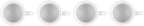 Le Creuset Stoneware Vancouver Mug, Set of 4, 14 oz. each, White