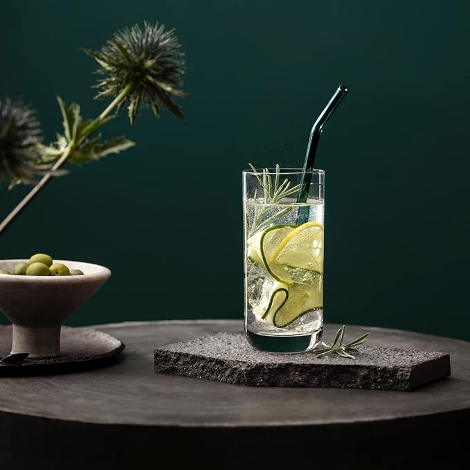 Villeroy & Boch La Divina Longdrink Glass, Set of 4, Tall Glass for Water/Cocktails, 13.5 oz, Crystal | Crystal glass long drink glasses, dishwasher safe, perfect for a gin and tonic or an easy cocktail evening