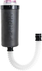 The Kong Skinny Can - Portable Coozie or Bottle Cooler/Cup With Detachable, Expandable, Hose To Funnel Your Drink (Black)