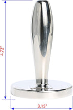 Meat Pounder Tenderizer - Solid Cast Stainless Steel Round Chicken Flattener Tool - Works Great As A Smash Burger Press - Dishwasher Safe