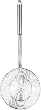 Spider Strainer Skimmer, Swify Stainless Steel Asian Strainer Ladle Frying Spoon with Handle for Kitchen Deep Fryer, Pasta, Spaghetti, Noodle, 5.5 Inch