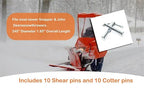Replacement Snowthrowers Simplicity or Snapper Shear Pins for 703063, 1668344, 1686806yp (10 Pack)