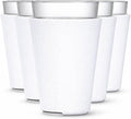 TahoeBay Blank Pint Glass Sleeves, Beer Coolers, 6-Pack, White | Insulating Foam Cooler, 16oz Collapsible Tapered Beverage Holder, Bar Cup Insulator for Transfer Vinyl, HTV, Sublimation, DTF