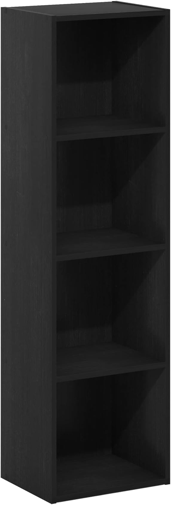 Furinno Luder Bookcase / Book / Storage, 4-Tier Cube, Blackwood