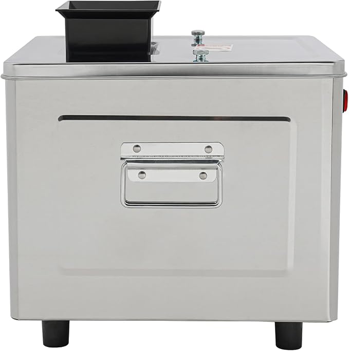 Meat Cutter Machine, 850W Electric Meat Slicer Shredded Cutting Machine, 10mm Commercial Stainless Steel Blade Shredder, 330lbs/h for Boneless Pork Chicken Fish Vegetables (10mm)