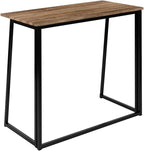 Flash Furniture Walker Small Rustic Natural Home Office Folding Computer Desk - 36"