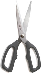 TECHEF Kitchen Shears, All Purpose Scissors, Dishwasher Safe, Heavy Duty Meat Scissors Poultry Shears, Stainless Steel, Made in Korea (Dark Gray)
