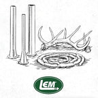 LEM Products Clear Fibrous Casings, 2 ½ Inches x 20 Inches, Non-Edible Sausage Casings, Stuffs Approximately 3 Pounds Per Casing, Great for Summer Sausage, Pepperoni, and Salami, 25 Count Pack