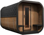 Model CL12GCP, Cube-Series Outdoor Home Sauna Suite Kit, Up to 8 Persons (Sauna Heater and Sauna Stones Included) (HIVE MINI 11 WiFi - Gold)